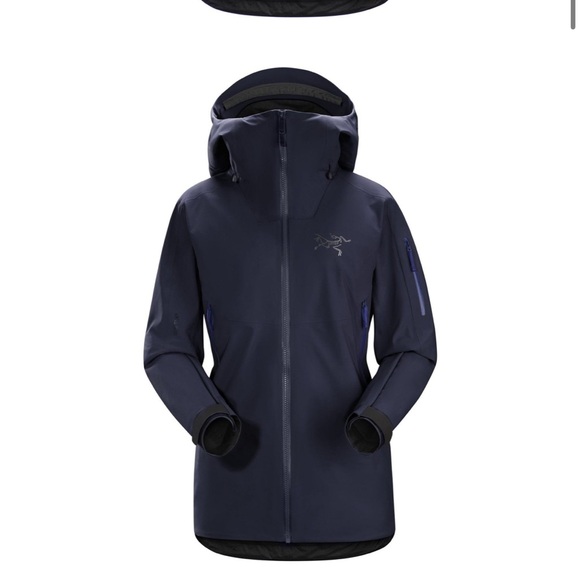 NWT Arc’teryx white line, black sapphire, Sentinel, women’s jacket - Picture 8 of 9